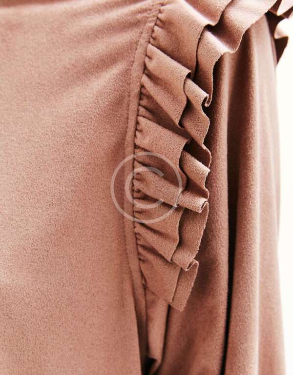 Pleated Blouse With Flared Sleeve - Image 5